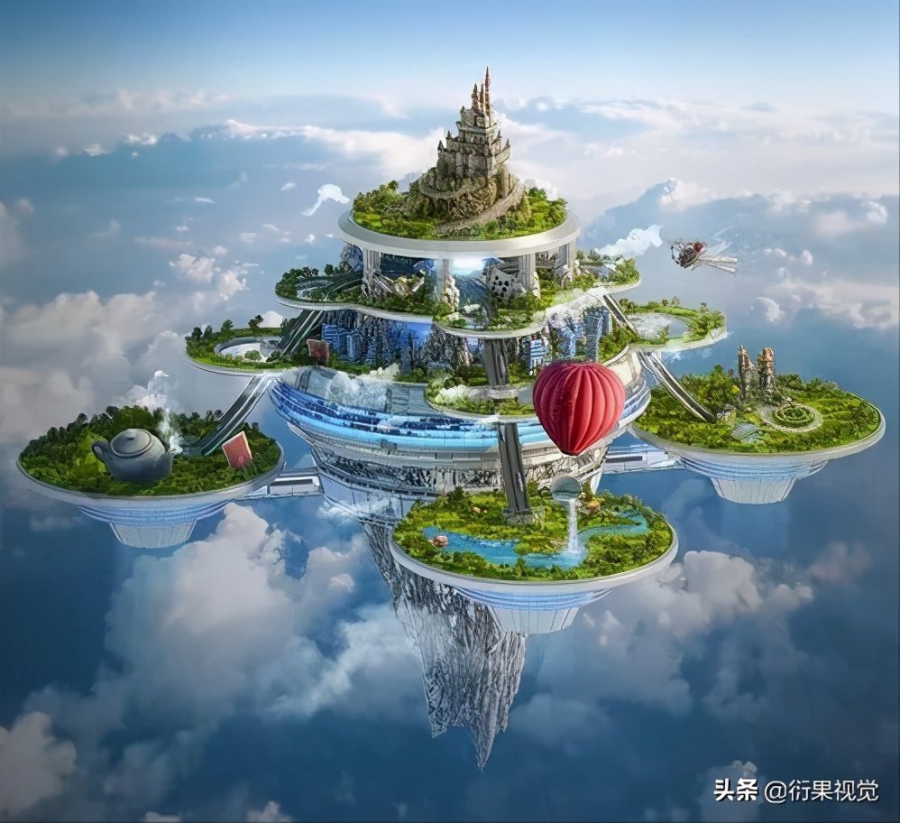 阳光天际，创意无限——平面设计中的视觉盛宴