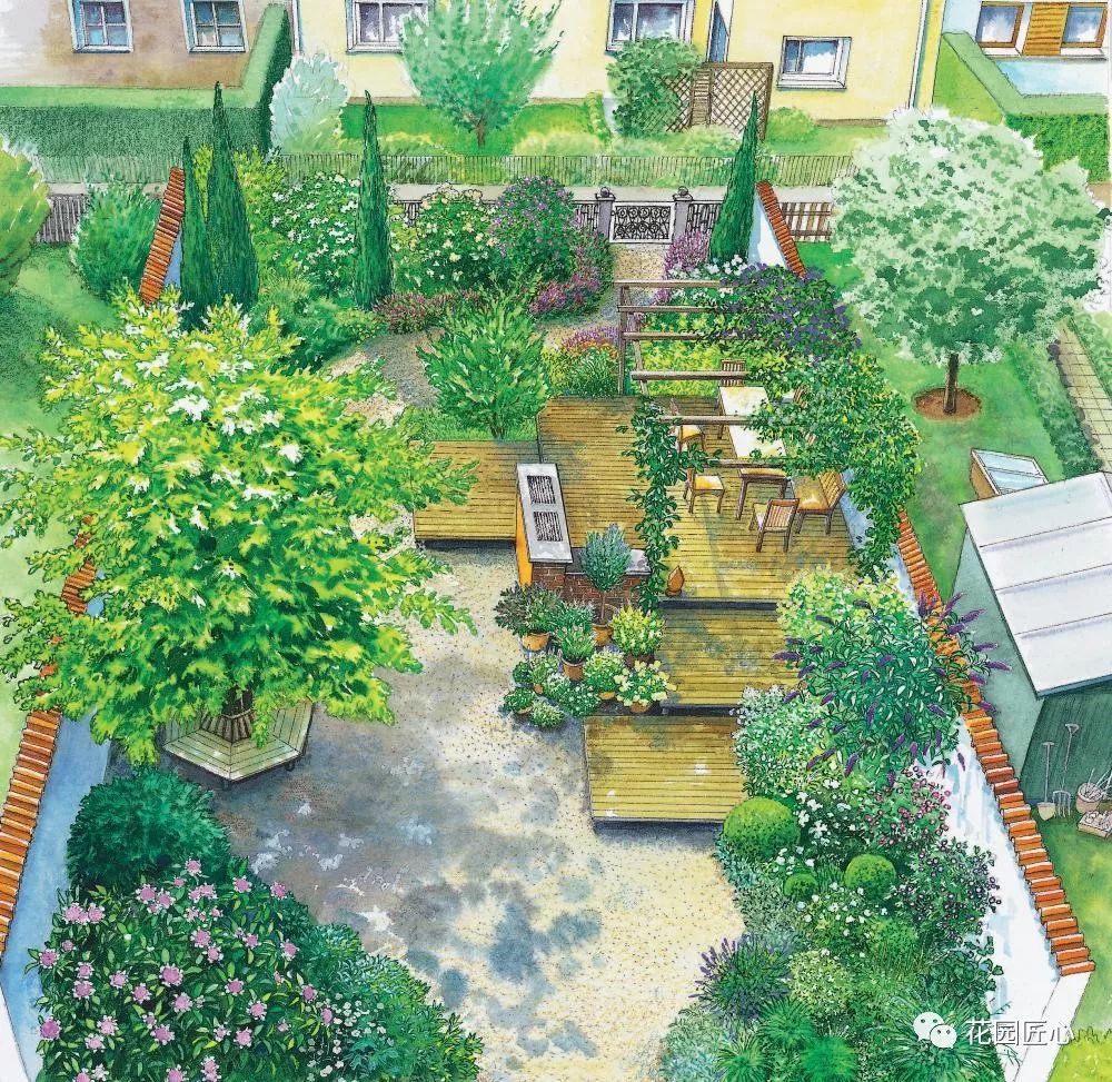 长形花园平面设计：打造你的绿色画卷
