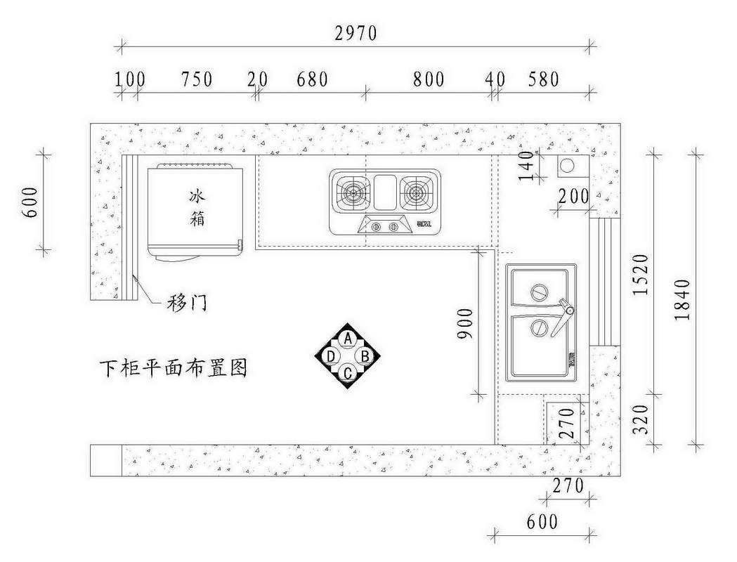 平面设计图橱柜：打造家居空间的视觉盛宴