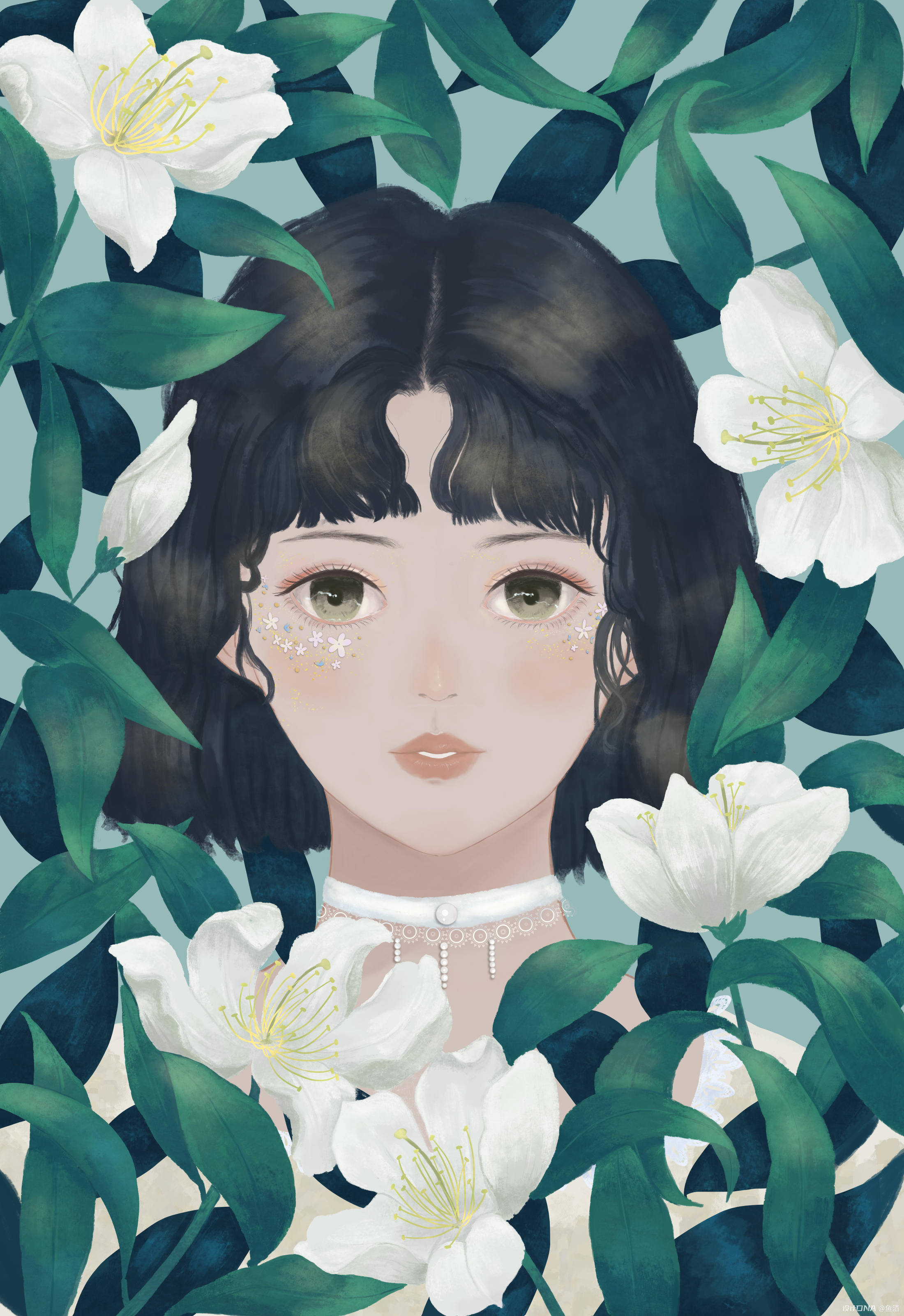 少女心爆棚：插画平面设计中的梦幻世界
