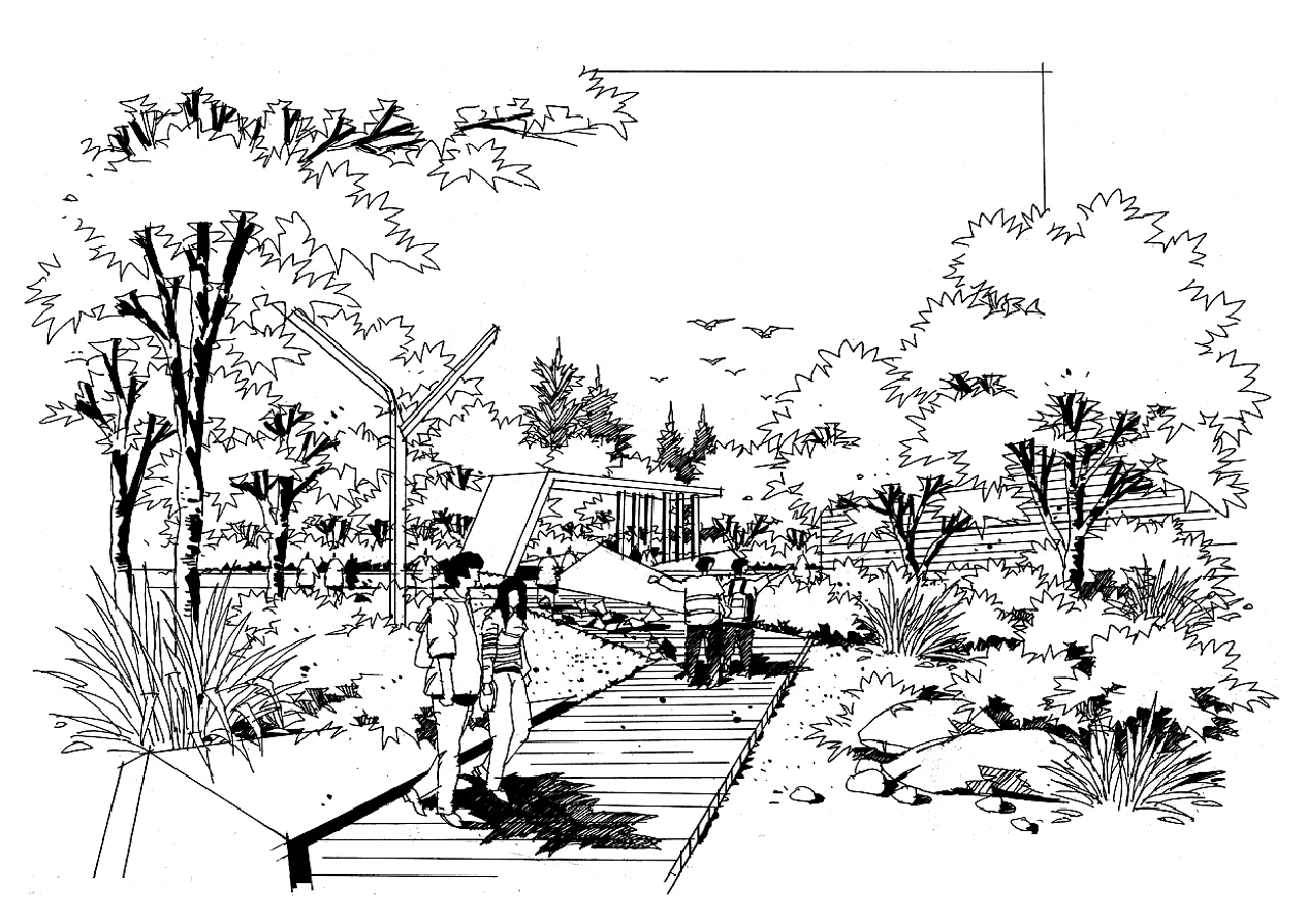 园林风景平面设计图纸：描绘自然之美