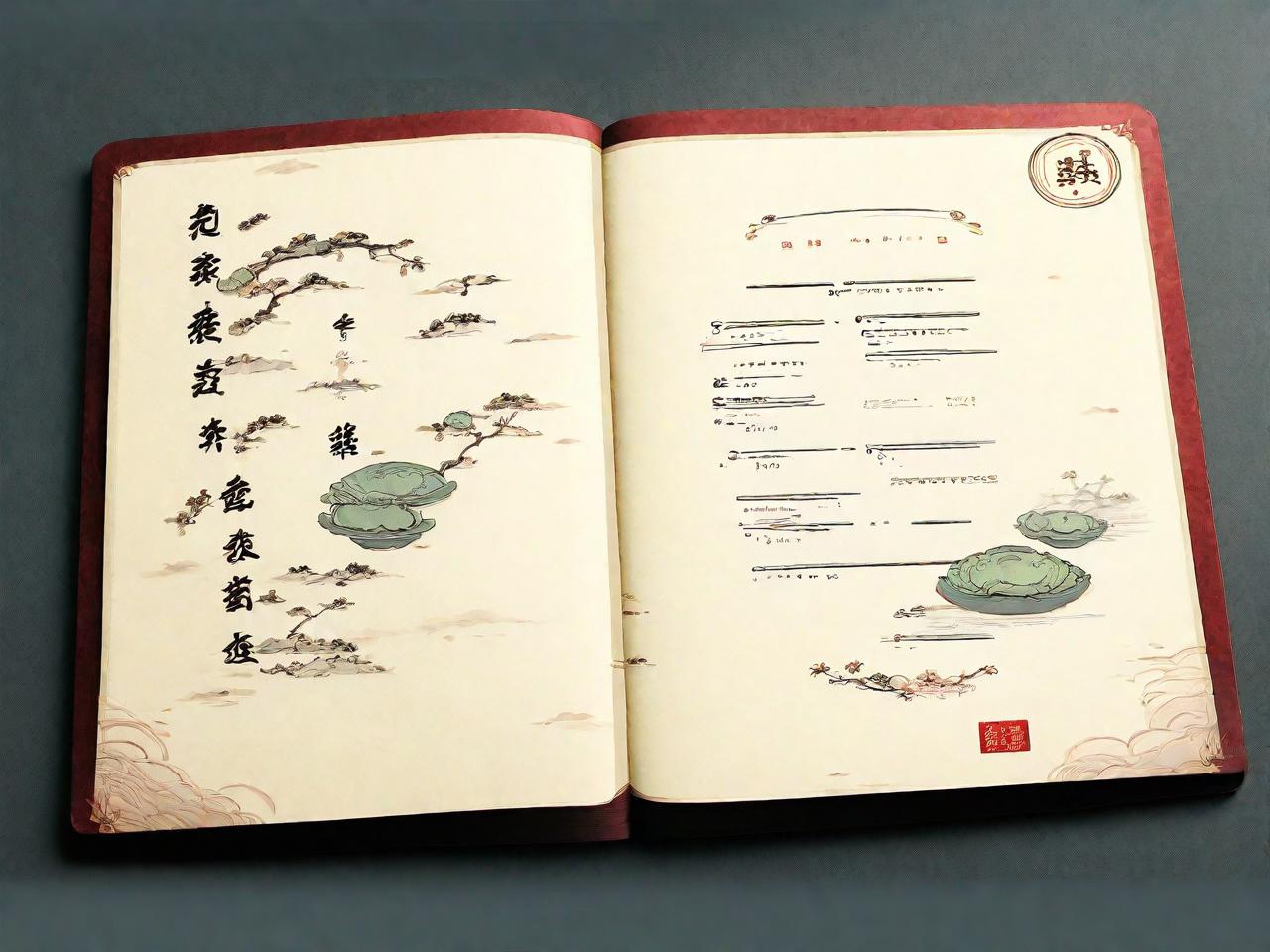 古韵盎然，菜单新颜：古风菜单平面设计图片赏析