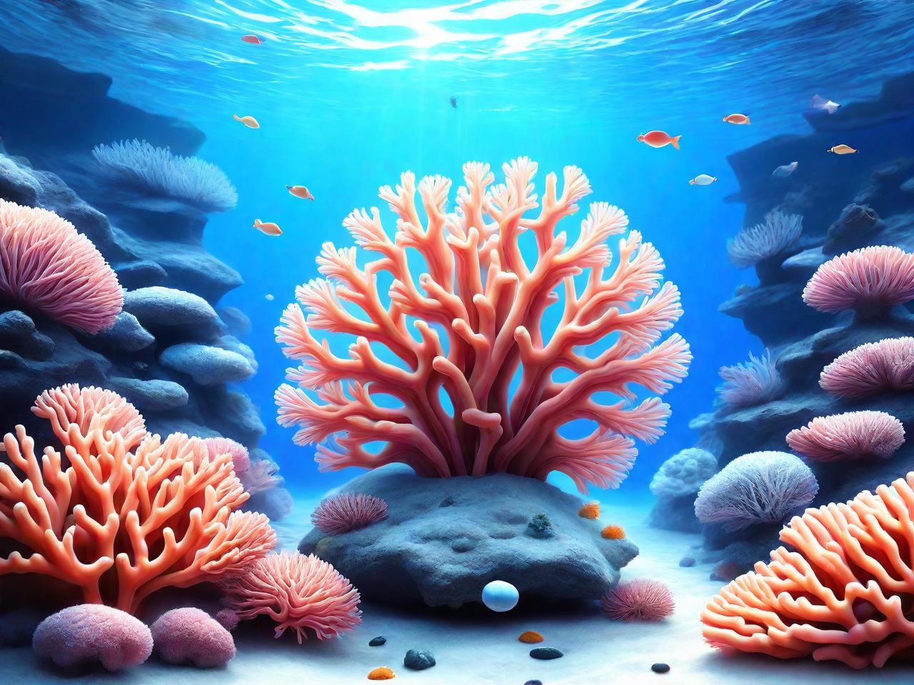 珊瑚元素：海洋秘境的视觉盛宴