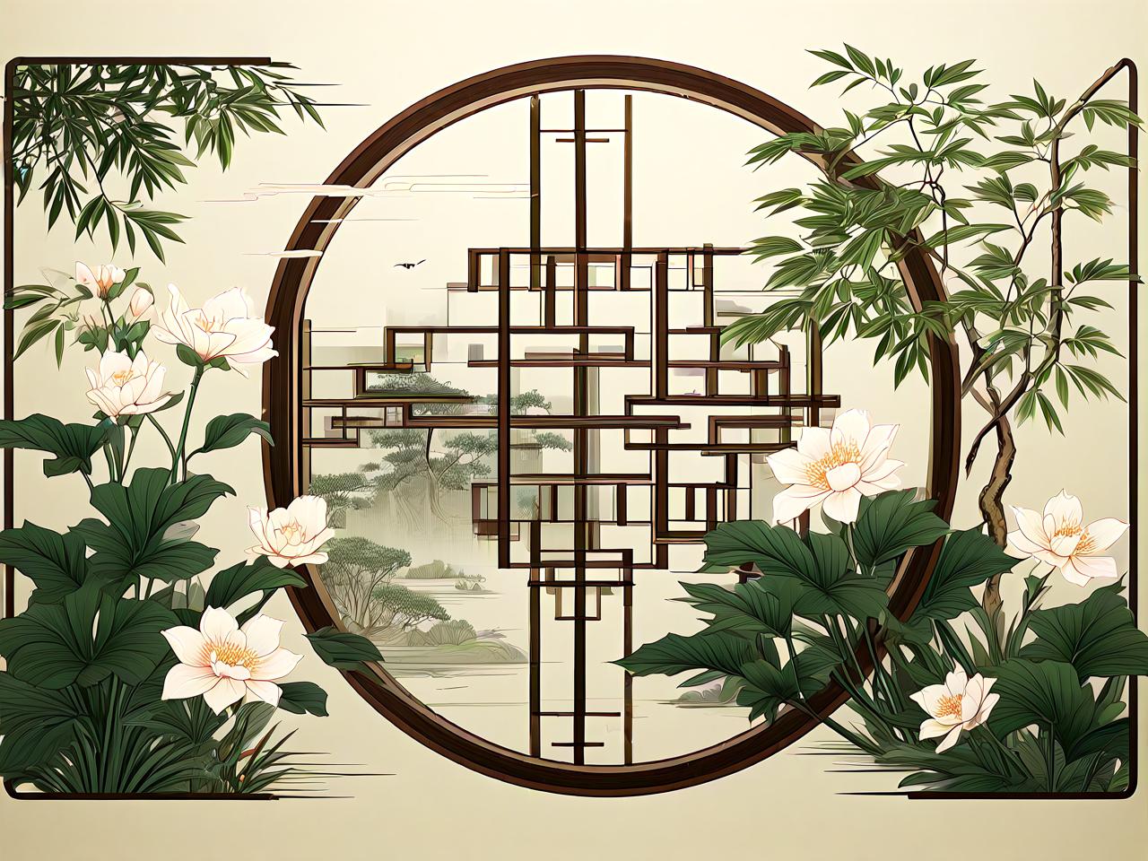 中式植物:平面设计中的诗意盎然