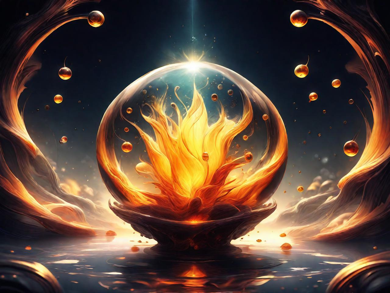 琥珀之梦：探索琥珀平面设计图片的奇幻世界