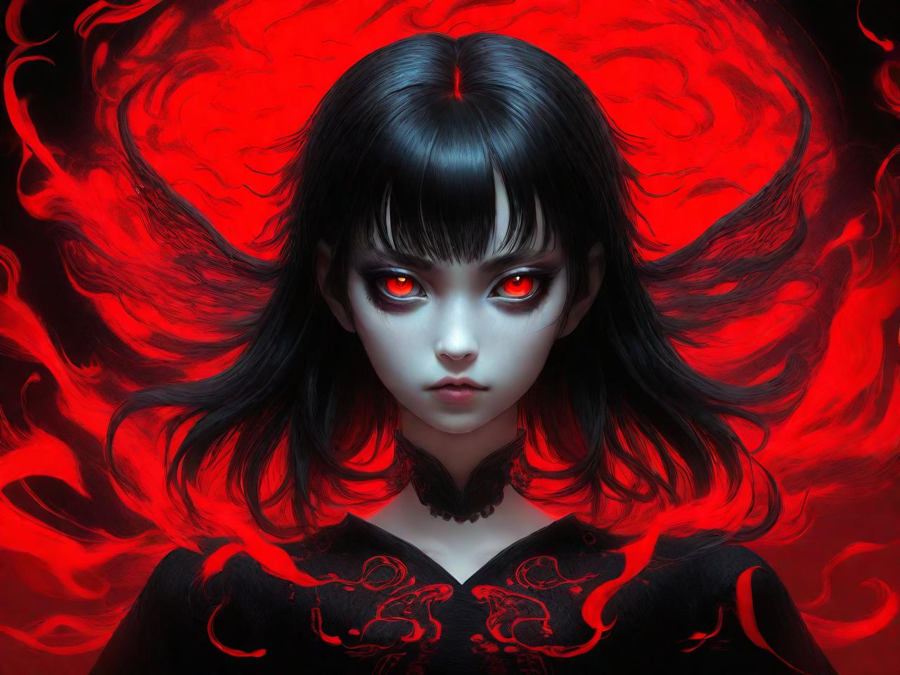 地狱少女：幽冥之美，平面设计中的暗黑风情