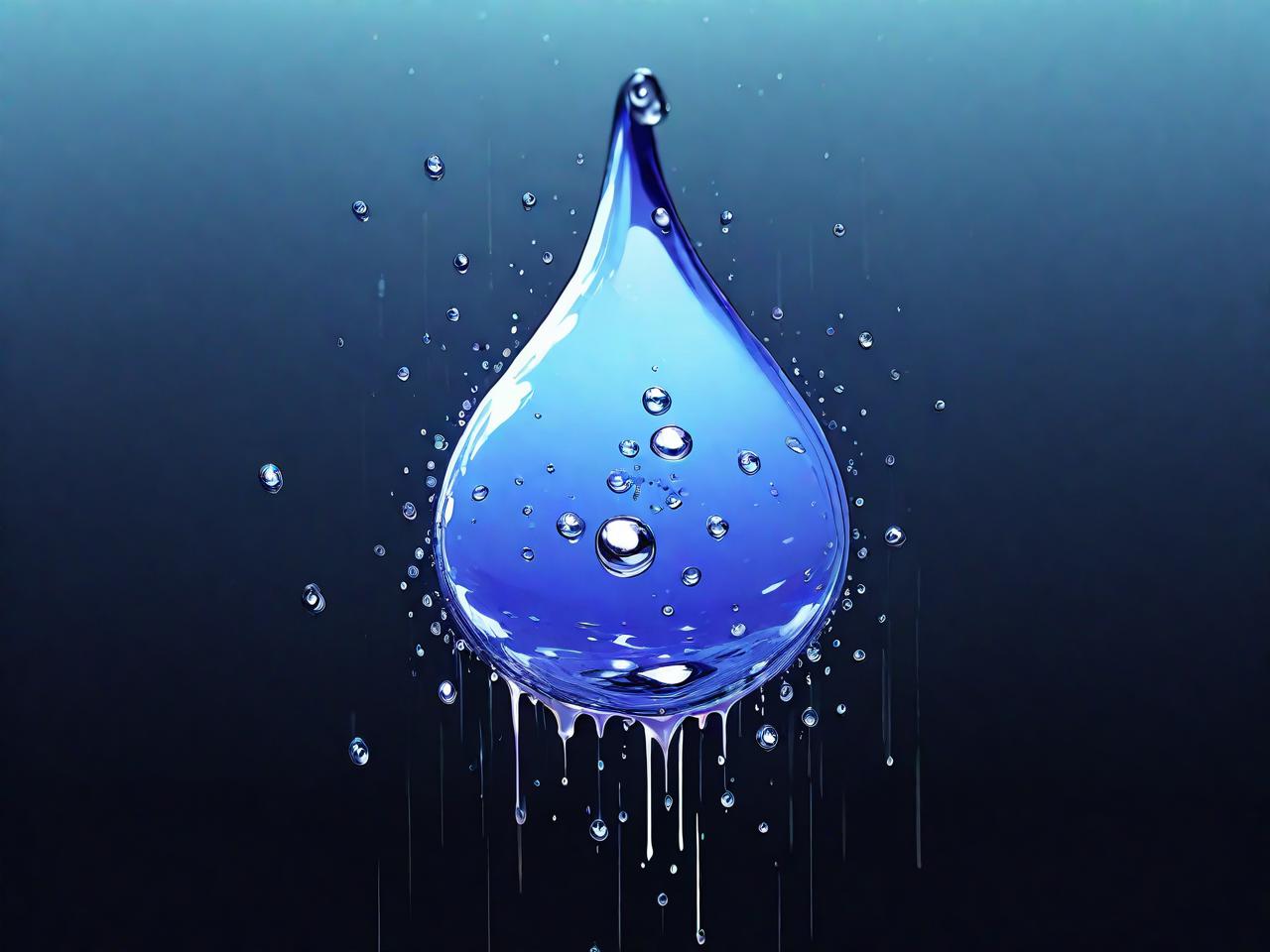 雨水滴答，字体间跳跃的旋律——创意雨水字体平面设计