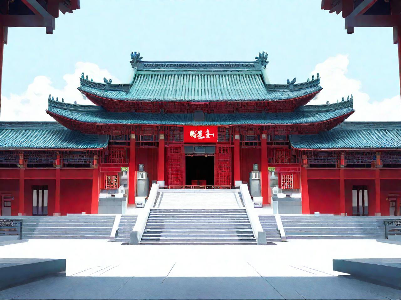 祭祖祠堂:穿越时空的平面设计画卷