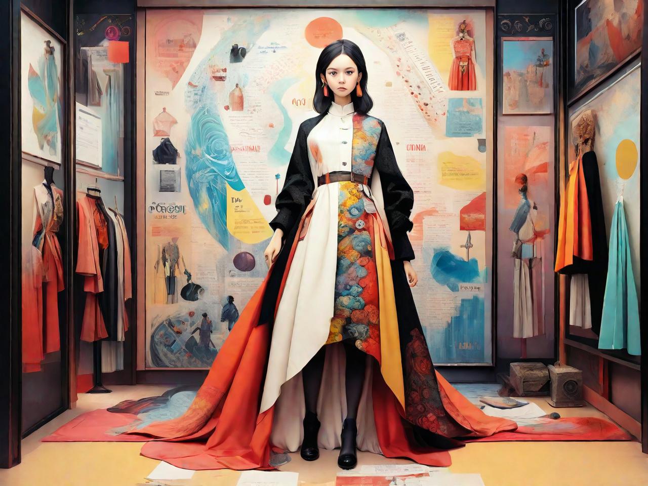 《穿越时空的时尚画布：服装师平面设计之旅》