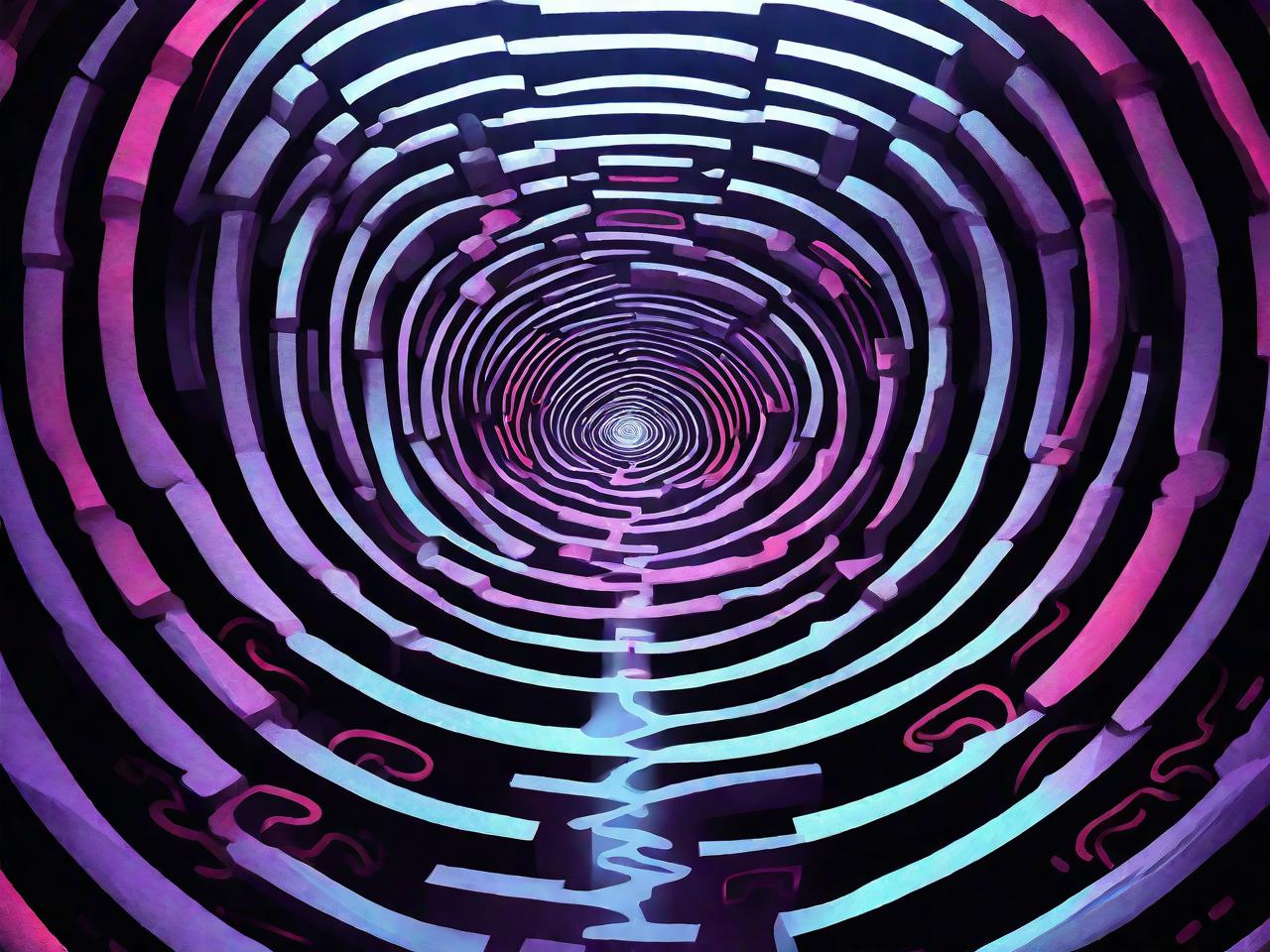 噩梦循环：揭秘平面设计中的心理迷宫