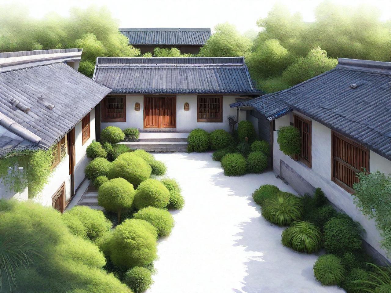 名宿花园平面设计：穿越时空的绿意盎然