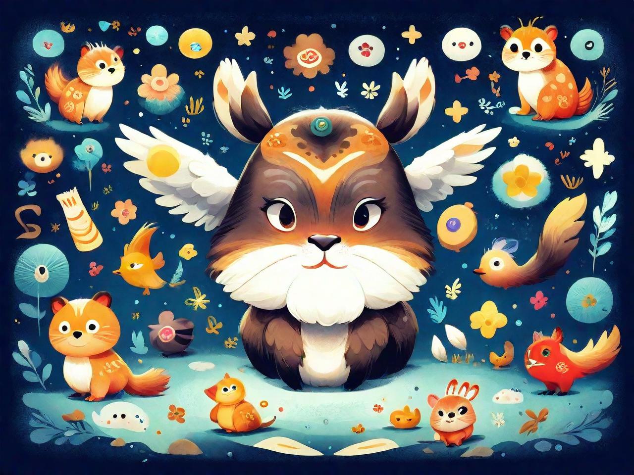 插画动物平面设计：唤醒童心的魔法画笔