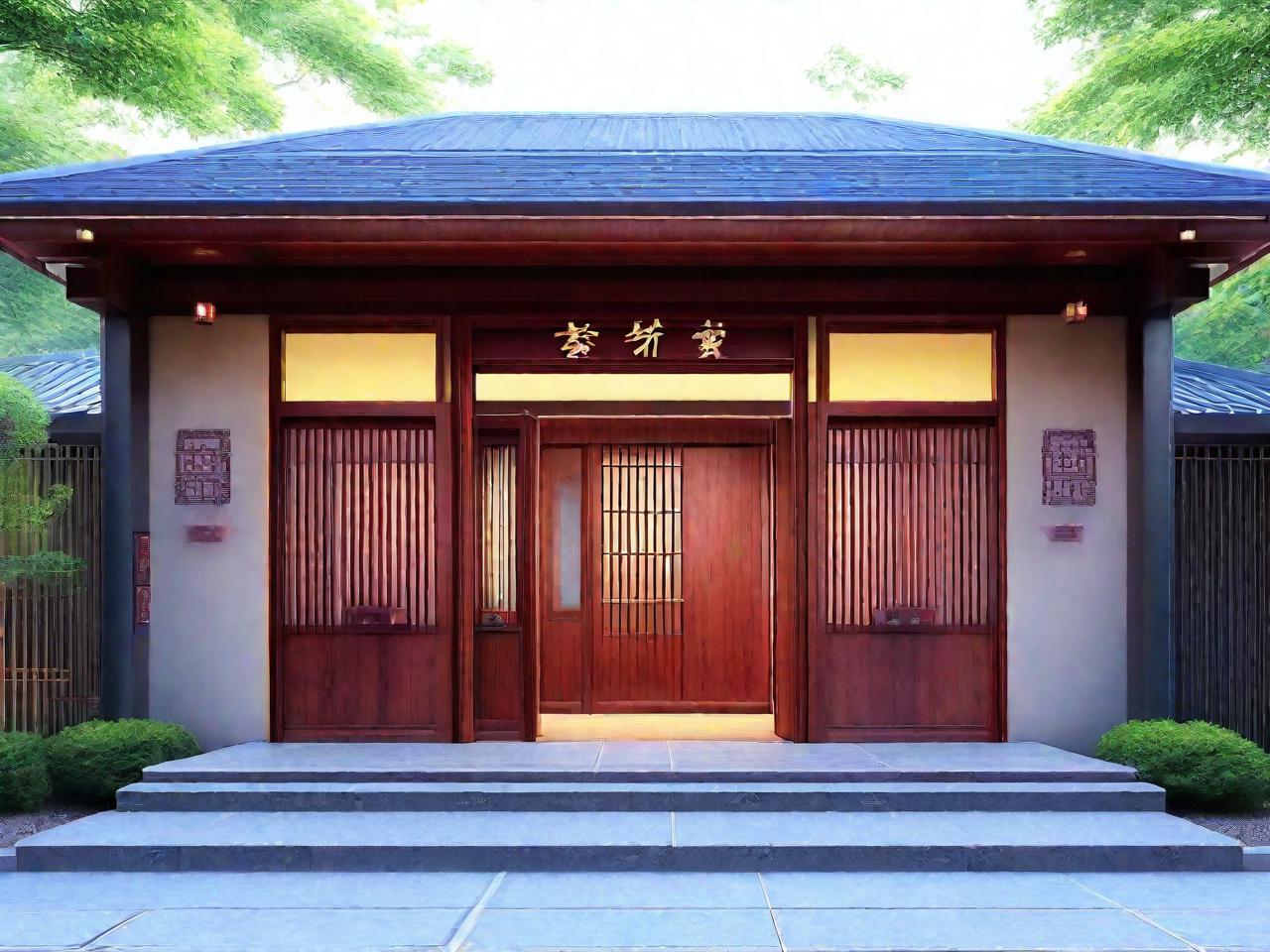 茶香四溢，门头生辉——茶室门头平面设计图赏
