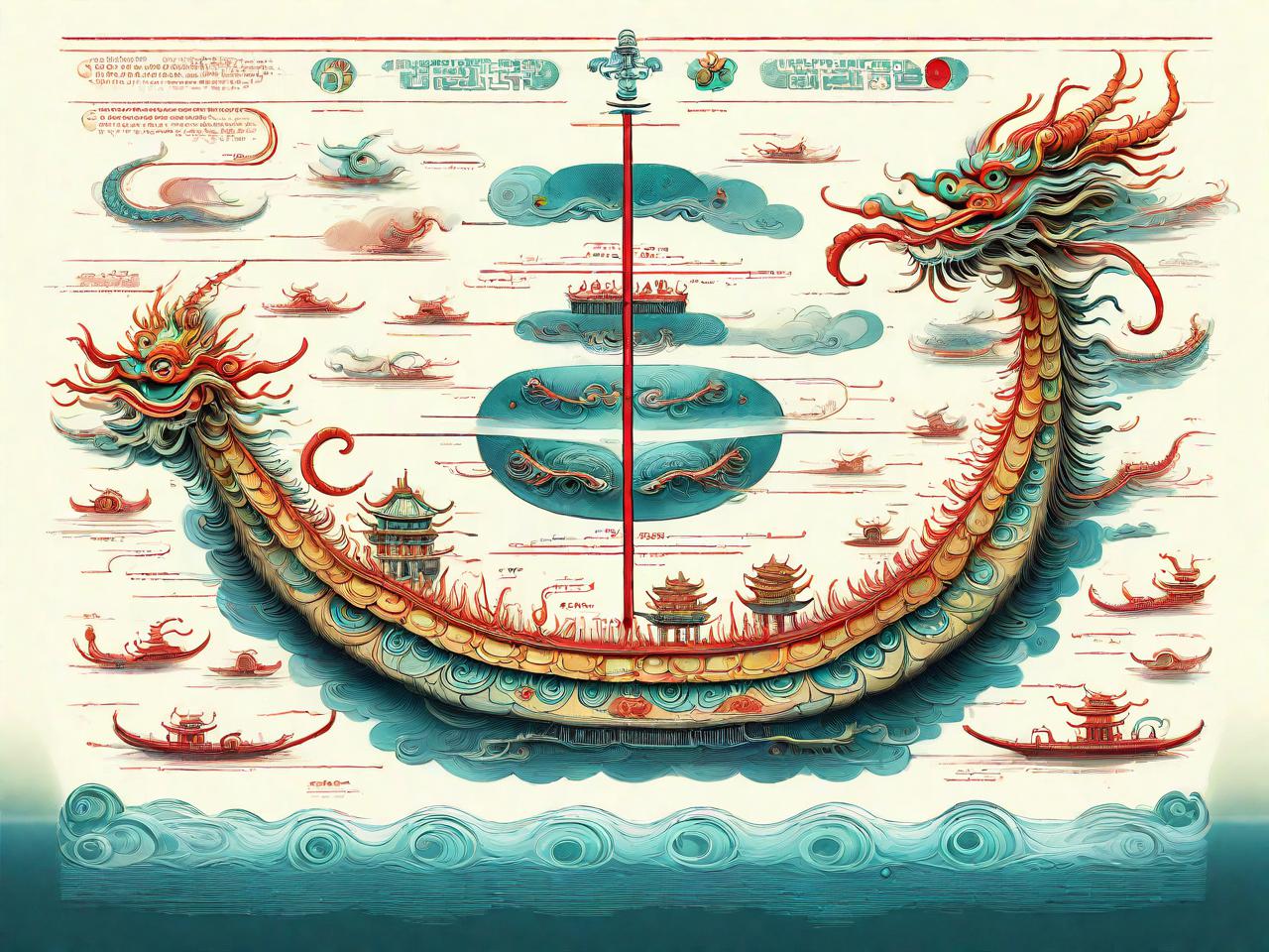 龙船平面设计图纸：穿越时空的视觉盛宴