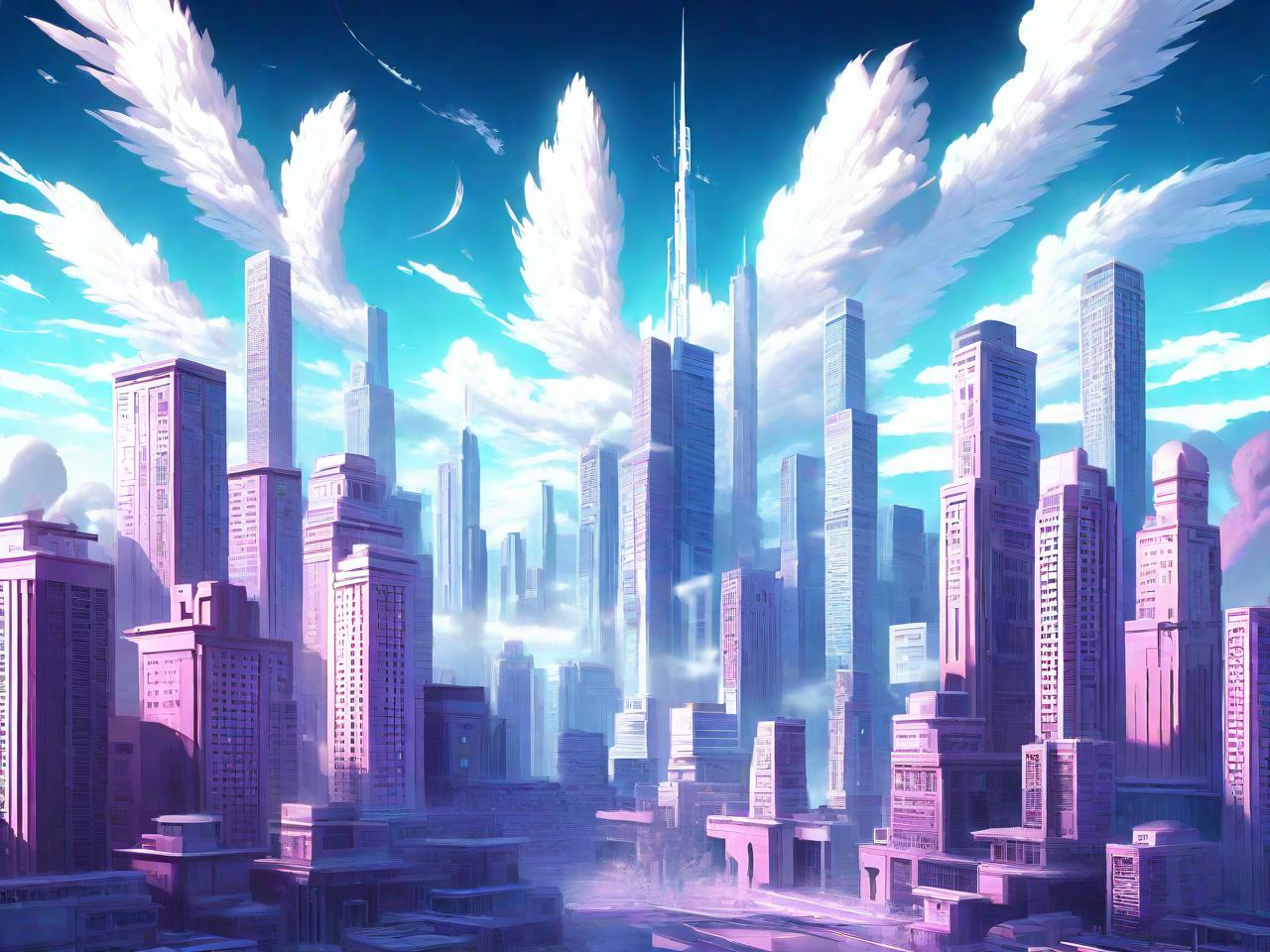 天使城：梦幻都市的平面设计画卷