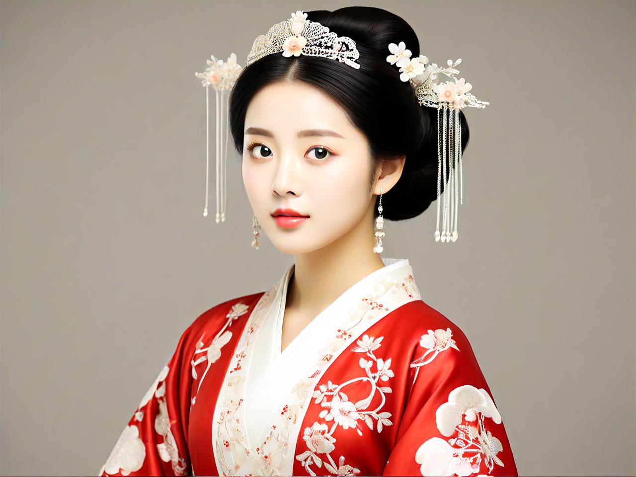 古代新娘平面设计：穿越时空的美丽邂逅