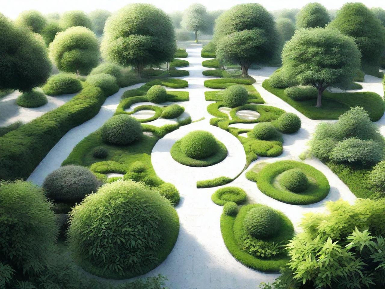 梦幻花园：景观植被平面设计之美