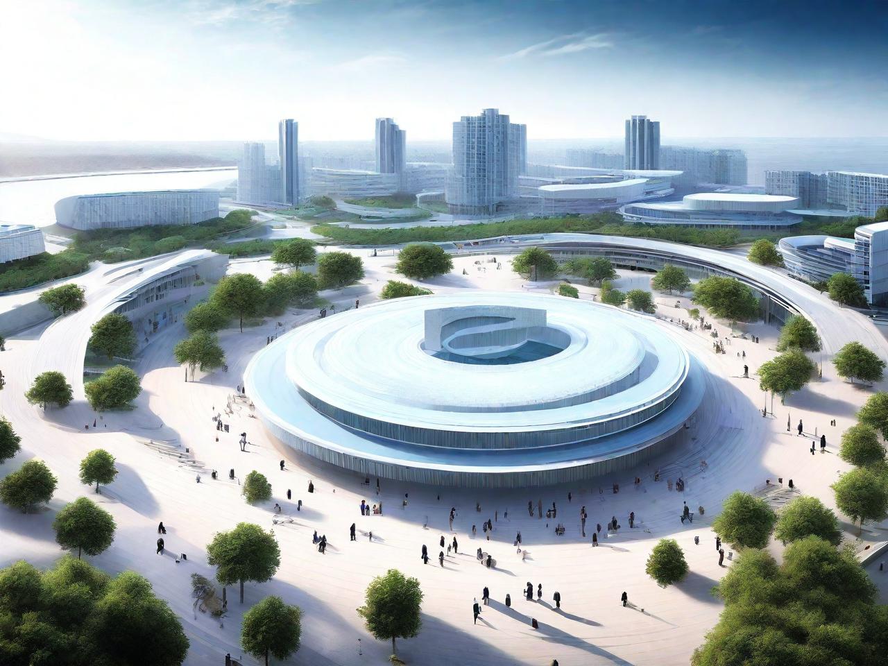海浪广场：波涛中的现代都市绿洲