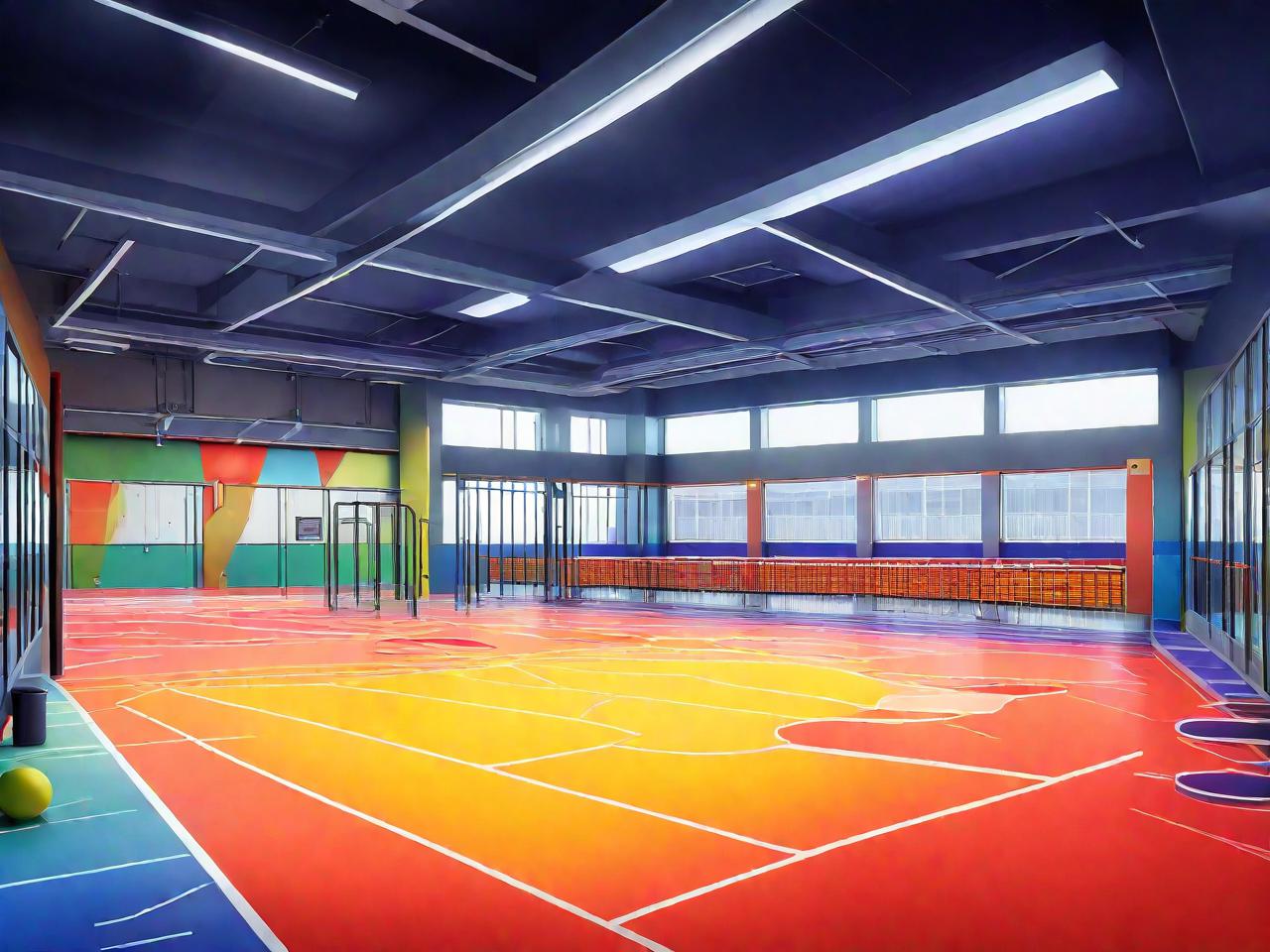 体育室平面设计：活力空间的艺术呈现
