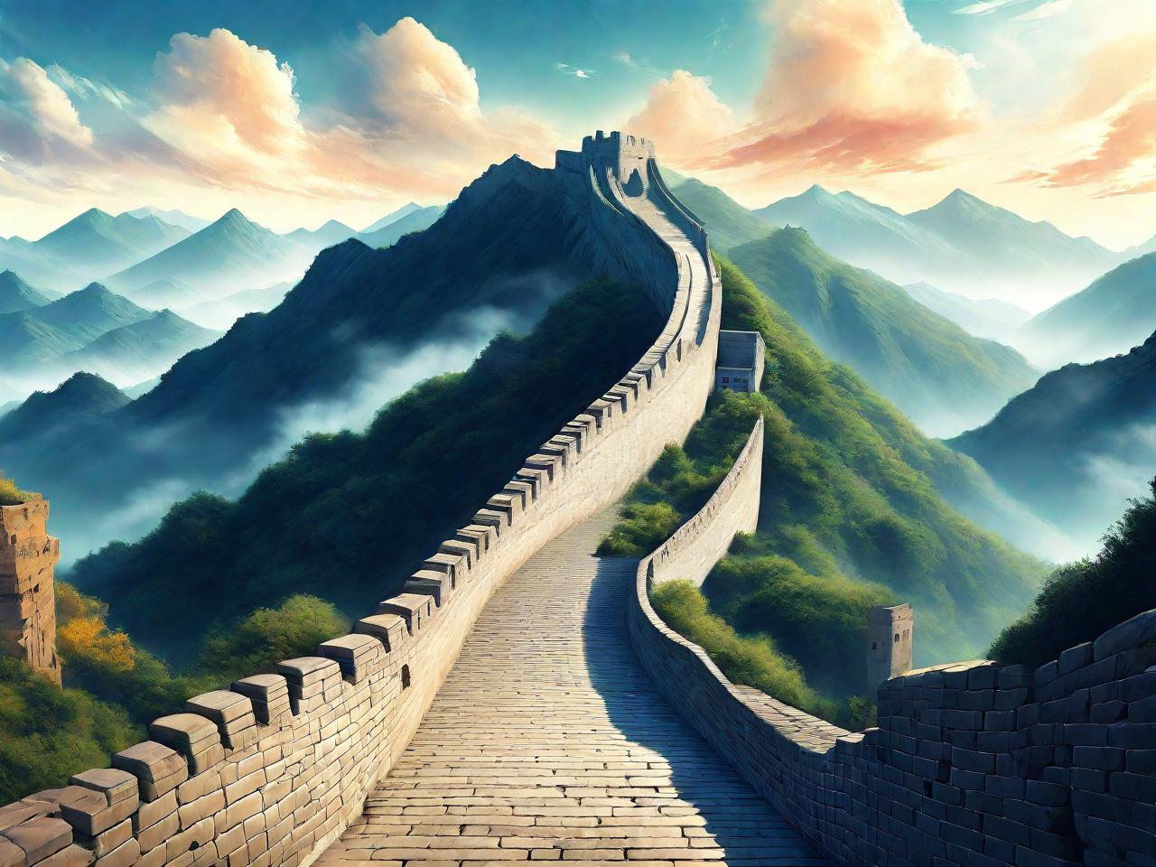 长城平面设计图片大全集：穿越时空的视觉盛宴