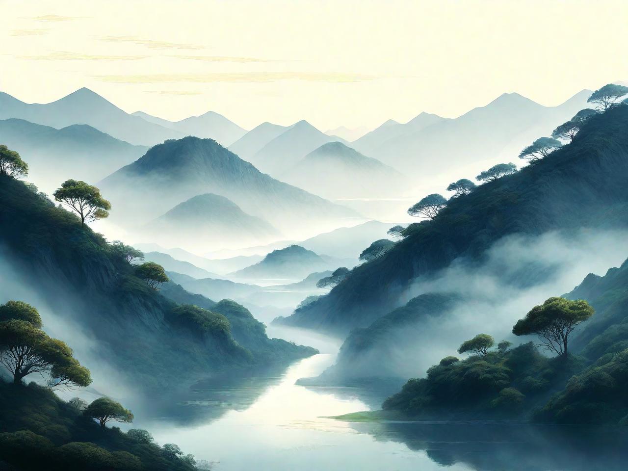 白马山平面设计：山水画卷中的现代诗意
