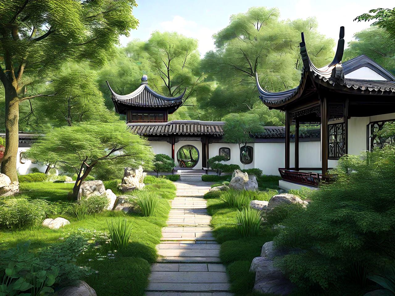 风景如画：绝美园林平面设计高清鉴赏之旅