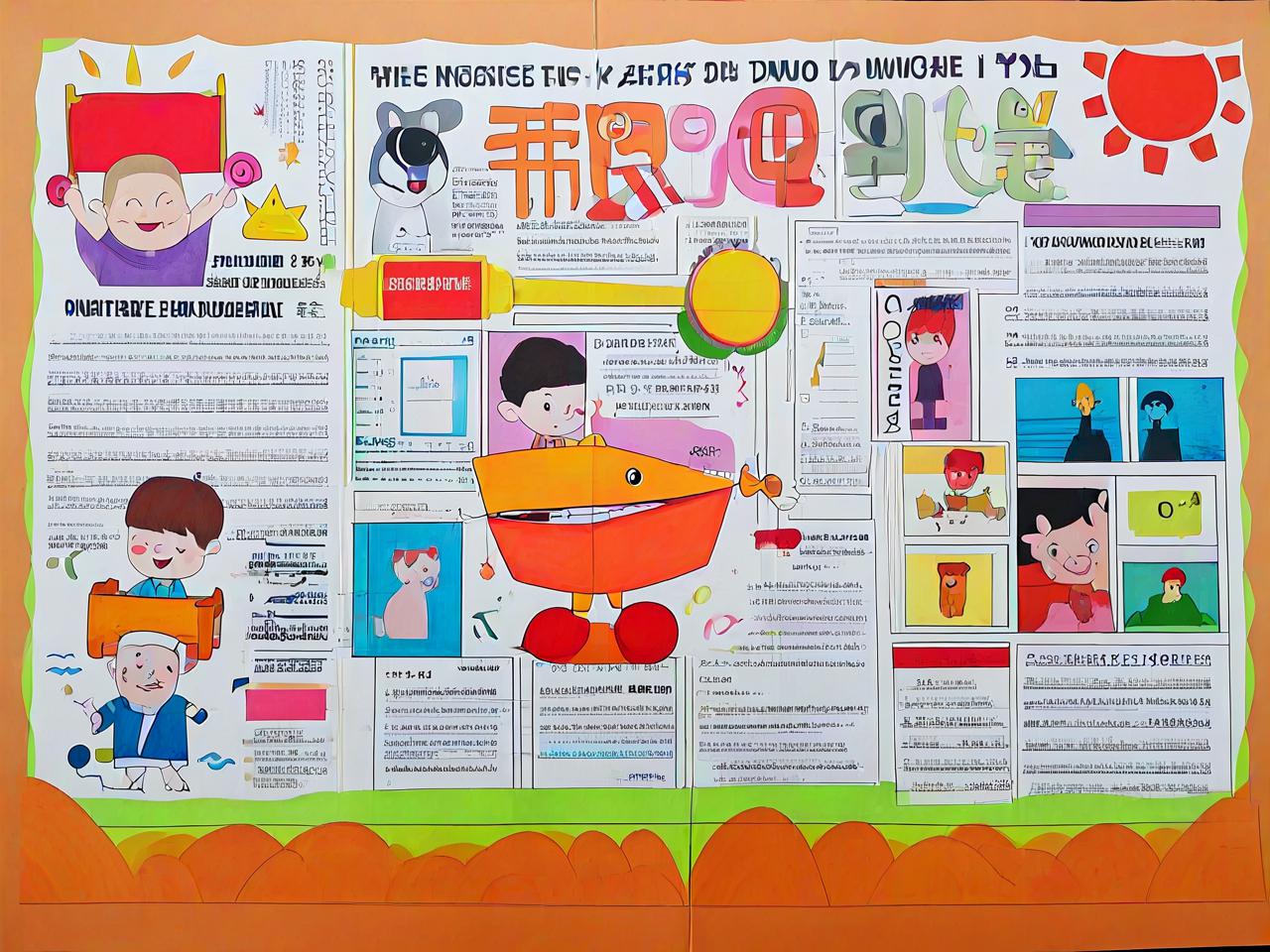 《报纸创意画:平面设计的视觉盛宴》