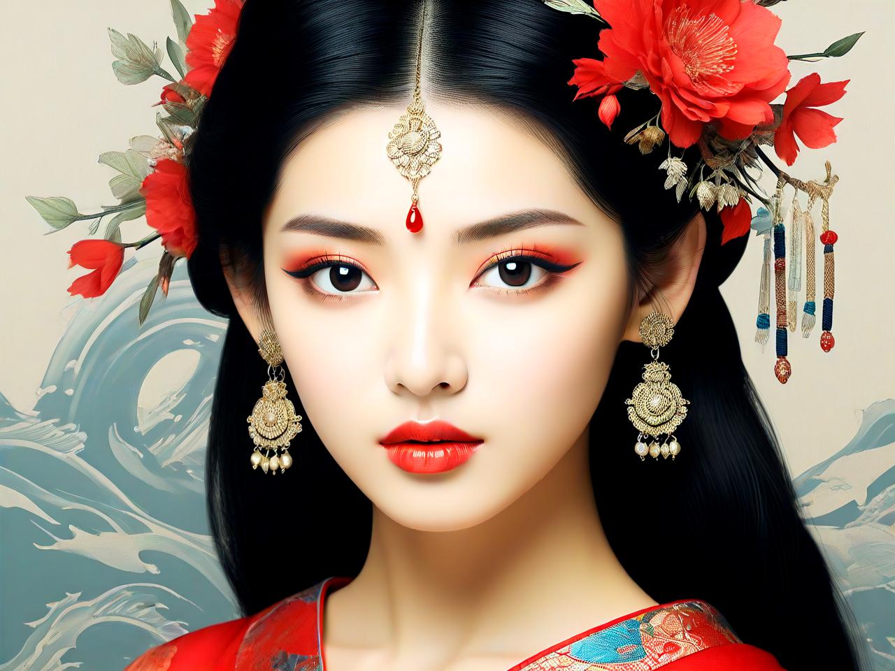 《东方女性之美:平面设计中的独特魅力》