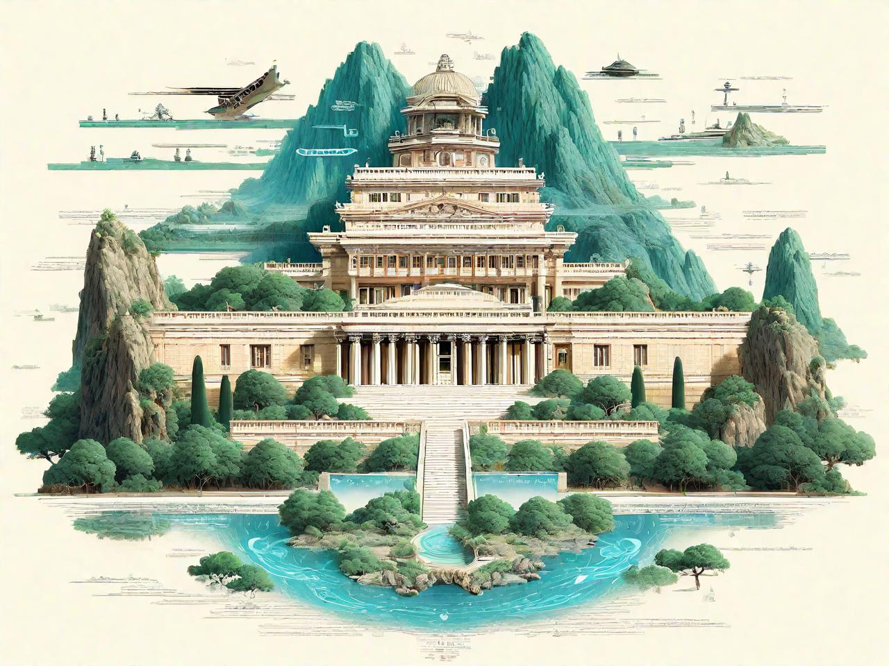 名胜古迹平面设计：穿越时空的视觉盛宴