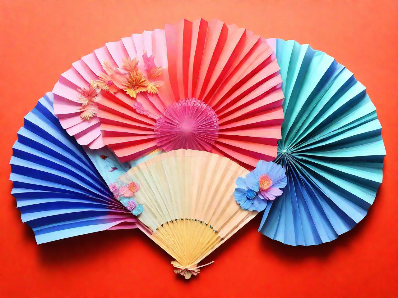 彩纸扇子：一场视觉与触觉的盛宴