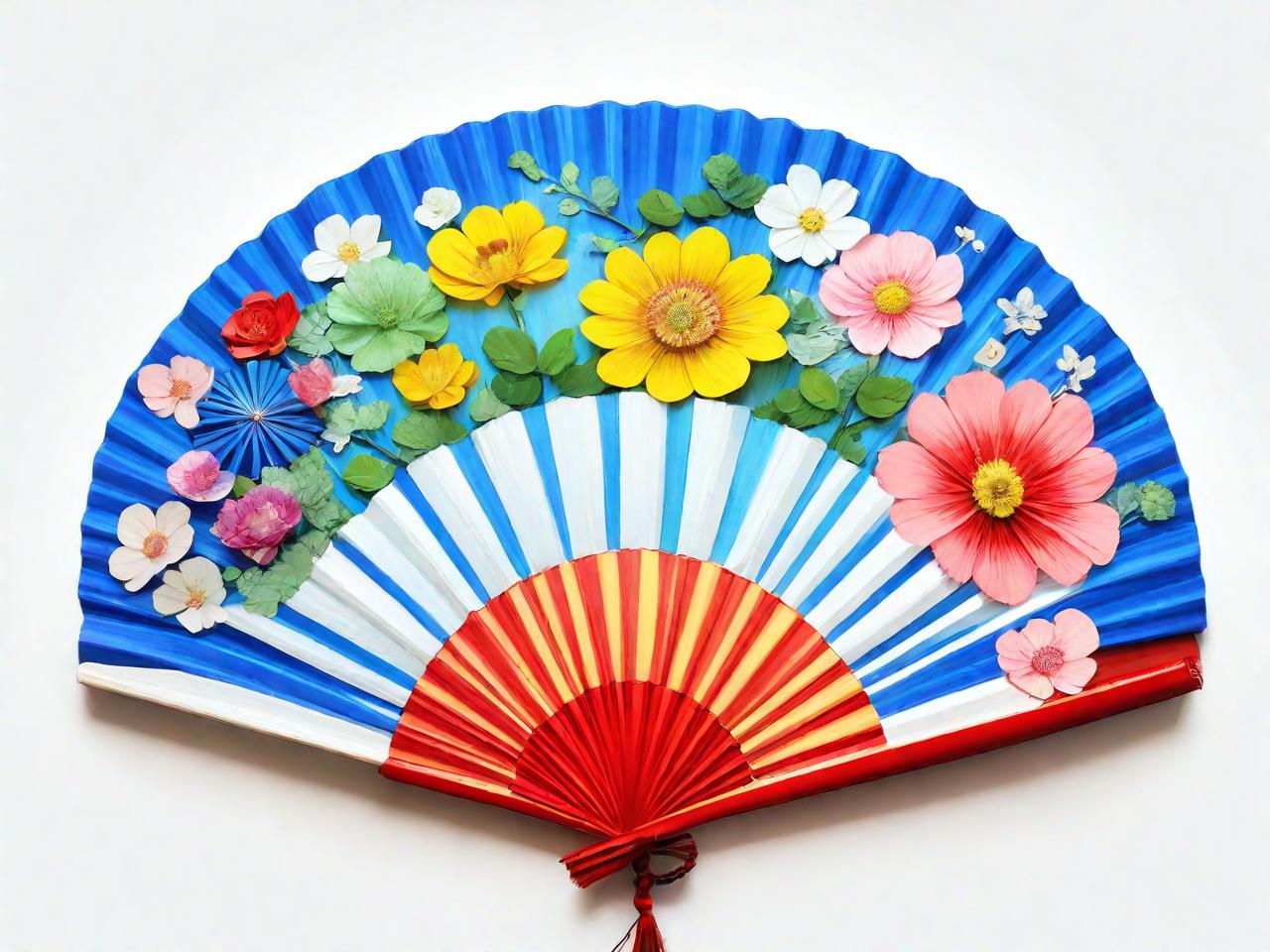 扇子创意画：挥洒色彩的艺术新篇章