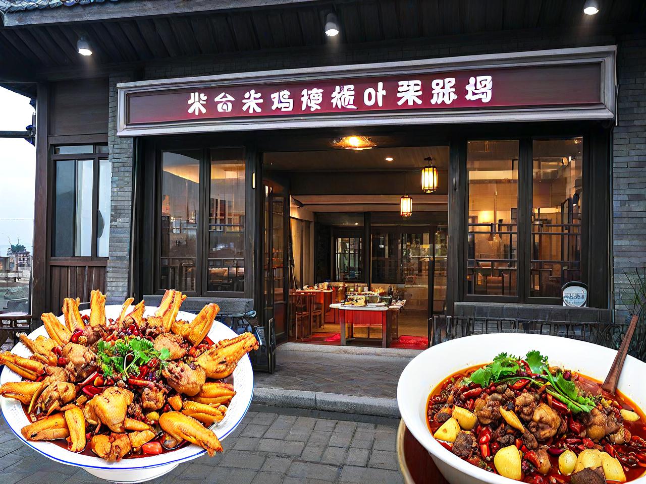 柴火鸡店面：一场视觉与味觉的盛宴
