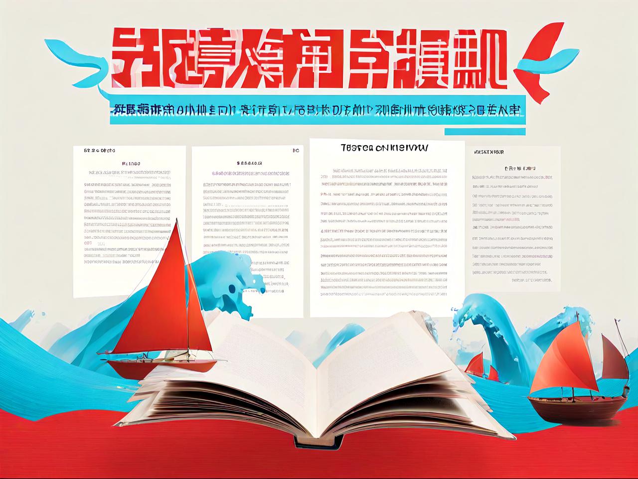 《书海扬帆：创意好书推荐海报设计指南》
